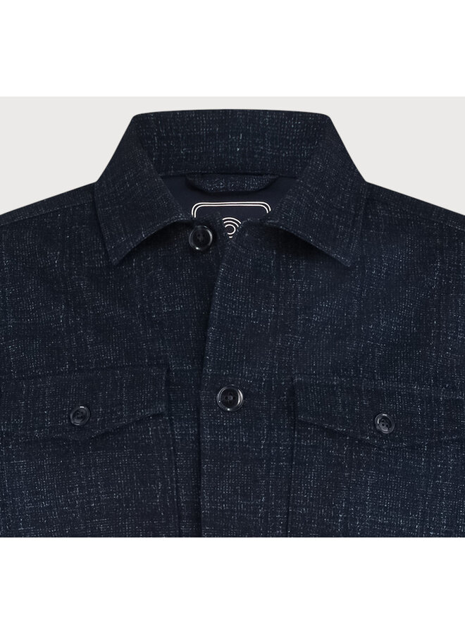 NAPOLIW25-M2 Blue Industry Shirtjacket NAVY