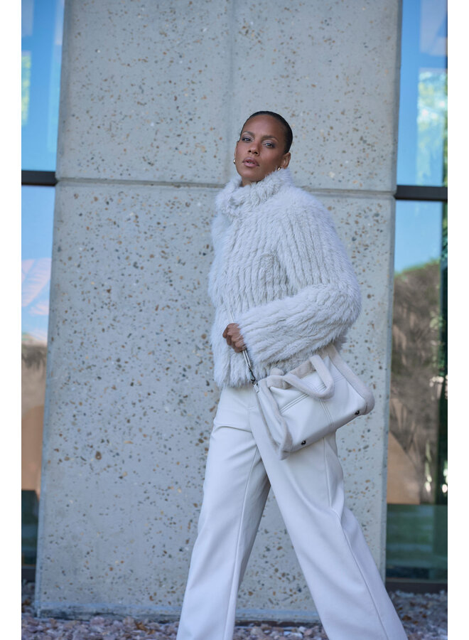 Faith.7002511 Rino en Pelle Jacket with closure  Birch