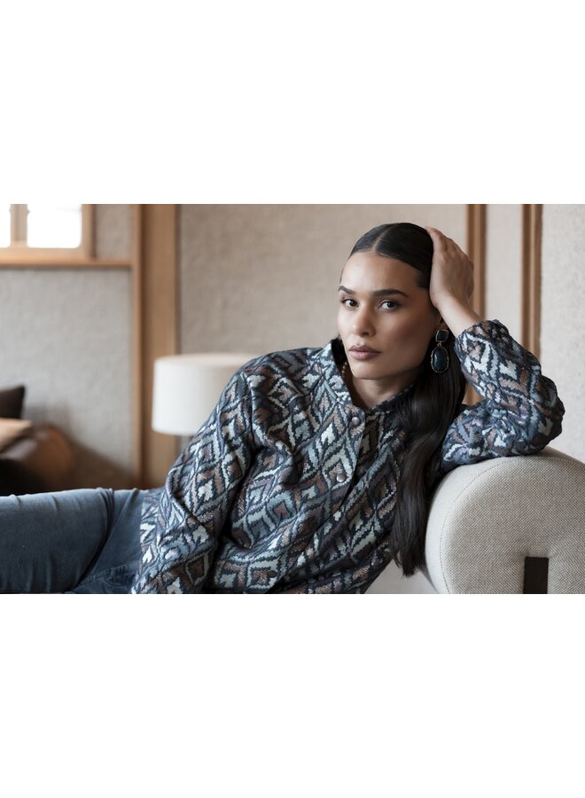 55710-20 625 Geisha Jacket print blue