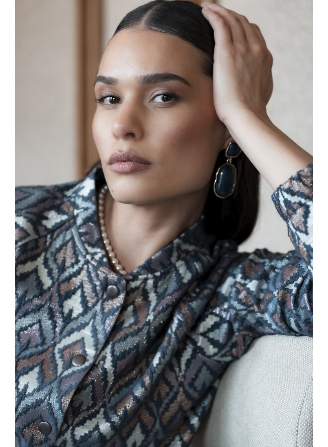 55710-20 625 Geisha Jacket print blue