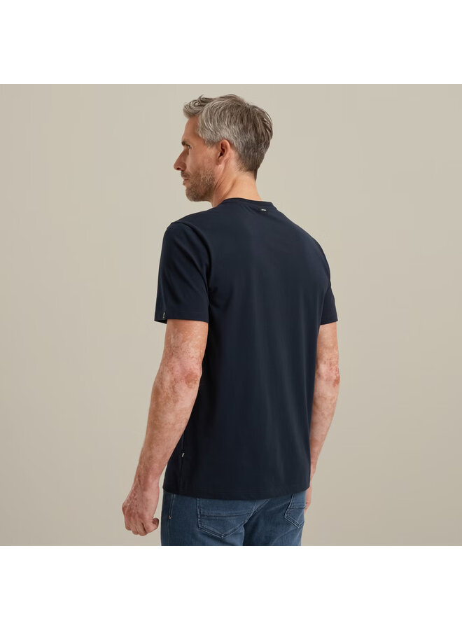 VTSS2508550 5073 Vanguard Short sleeve r-neck cotton elastan jersey Sky Captain