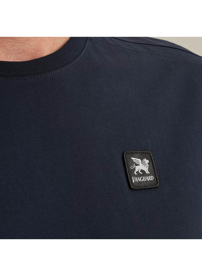 VTSS2508550 5073 Vanguard Short sleeve r-neck cotton elastan jersey Sky Captain