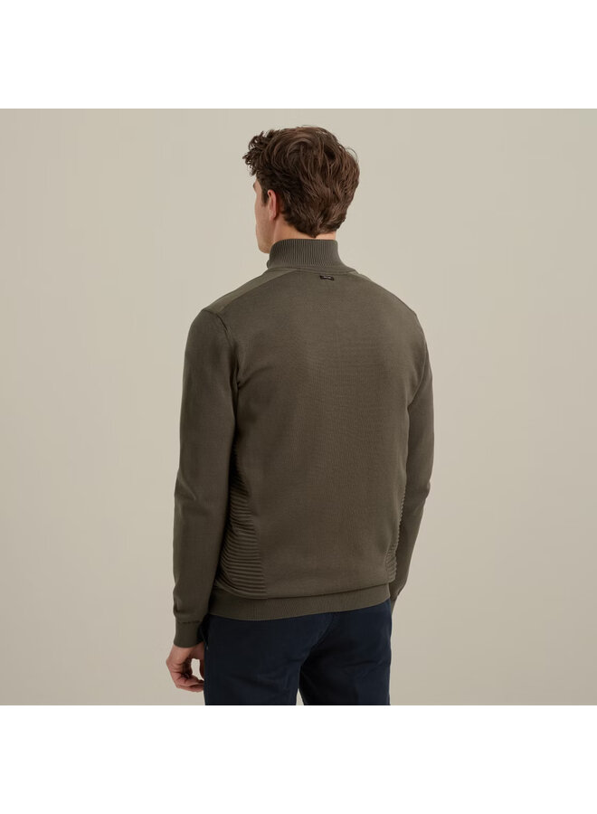 VKC2508354 6497 Vanguard Zip jacket cotton modal Tea Leaf