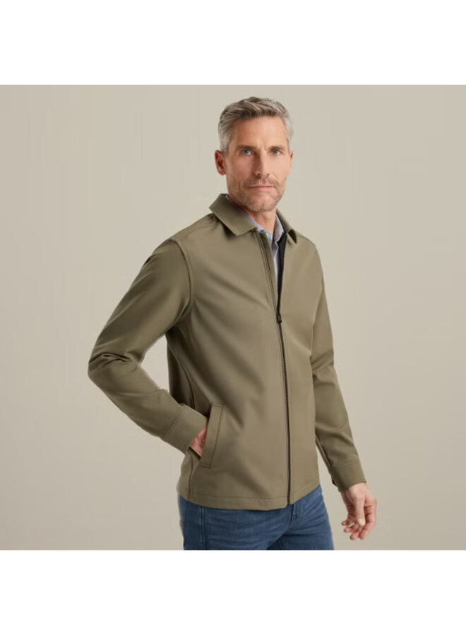 VSI2508204 6497 Vanguard LONG SLEEVE SHIRT Bi Stretch suit seperate Tea Leaf