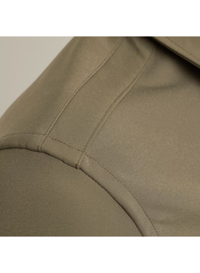 VSI2508204 6497 Vanguard LONG SLEEVE SHIRT Bi Stretch suit seperate Tea Leaf