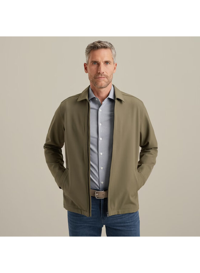 VSI2508204 6497 Vanguard LONG SLEEVE SHIRT Bi Stretch suit seperate Tea Leaf