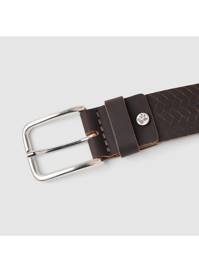 VBE2508920 771 Vanguard Belt VG Nubuck D.Brown