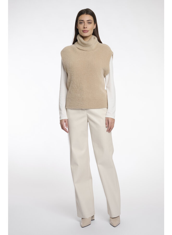 Tracie.5002512 Rino en Pelle Spencer with cowl neck  Oat