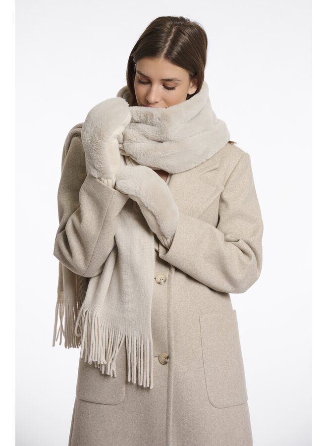 Oxo.7002512 Rino en Pelle Faux fur gloves  Birch
