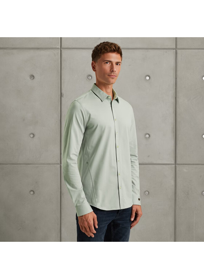 CSI2508200 9040 Cast Iron LONG SLEEVE SHIRT Twill Jersey 2 tone Puritan Gray