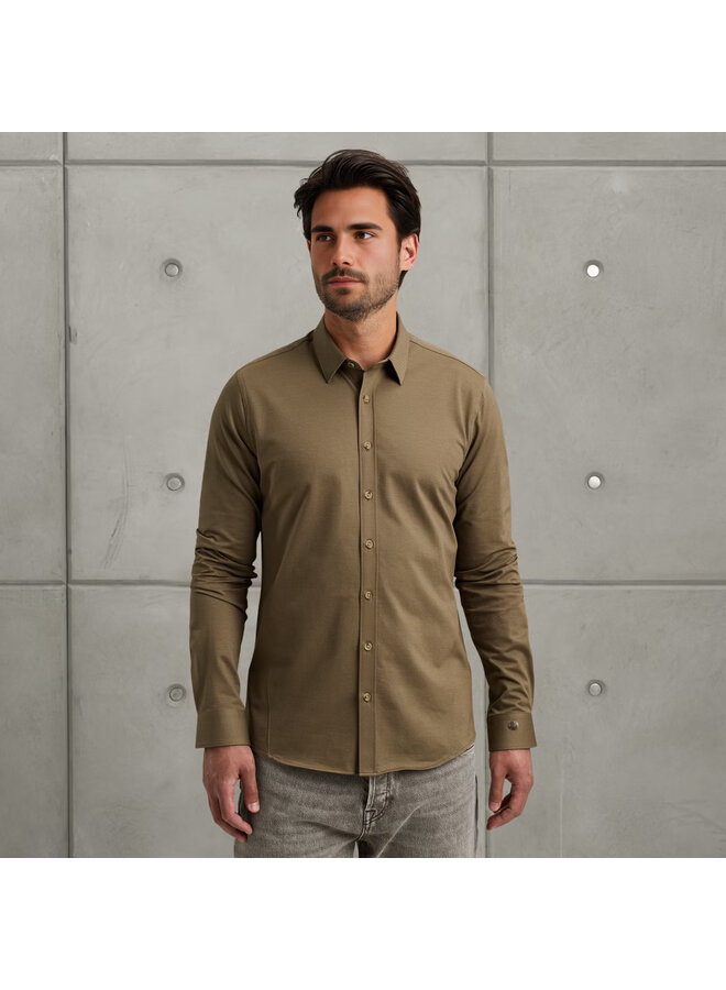 CSI2508200 8025 Cast Iron LONG SLEEVE SHIRT Twill Jersey 2 tone Brindle