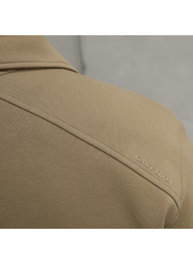 CSW2508432 8025 Cast Iron Zip jacket interlock sweat Brindle