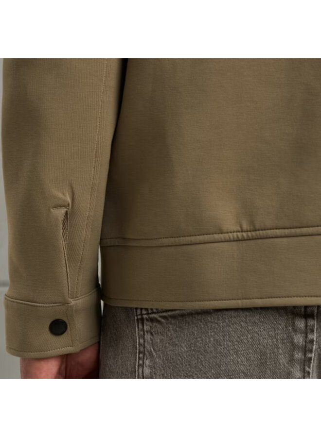 CSW2508432 8025 Cast Iron Zip jacket interlock sweat Brindle