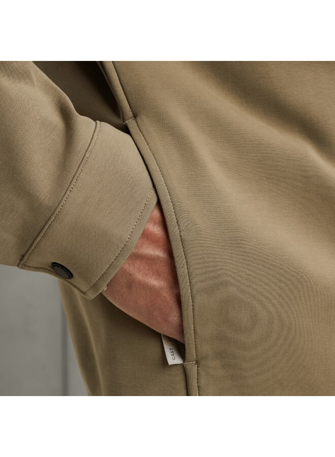 CSW2508432 8025 Cast Iron Zip jacket interlock sweat Brindle