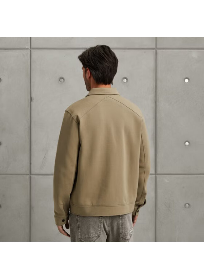 CSW2508432 8025 Cast Iron Zip jacket interlock sweat Brindle