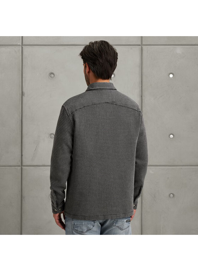 CSI2508206 5442 Cast Iron LONG SLEEVE SHIRT Mouline dots Sea Storm