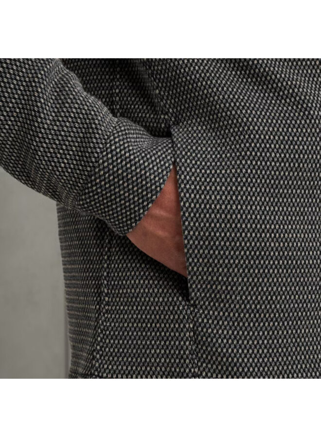 CSI2508206 5442 Cast Iron LONG SLEEVE SHIRT Mouline dots Sea Storm