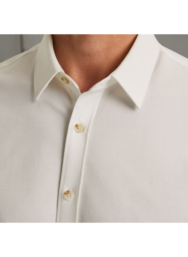 CSI00940 7002 Cast Iron LONG SLEEVE SHIRT Twill Jersey 2 tone Snow White