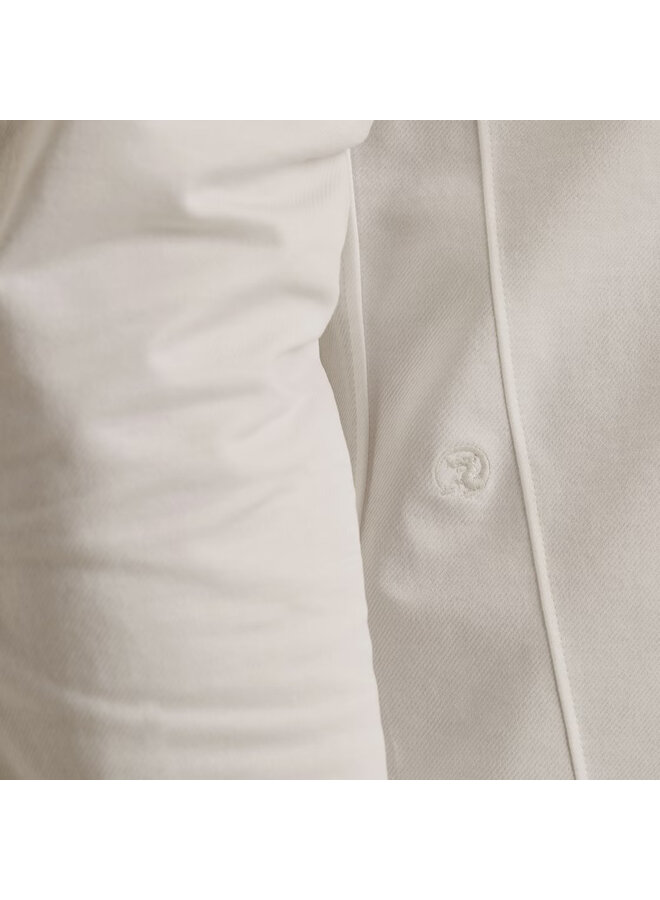 CSI00940 7002 Cast Iron LONG SLEEVE SHIRT Twill Jersey 2 tone Snow White