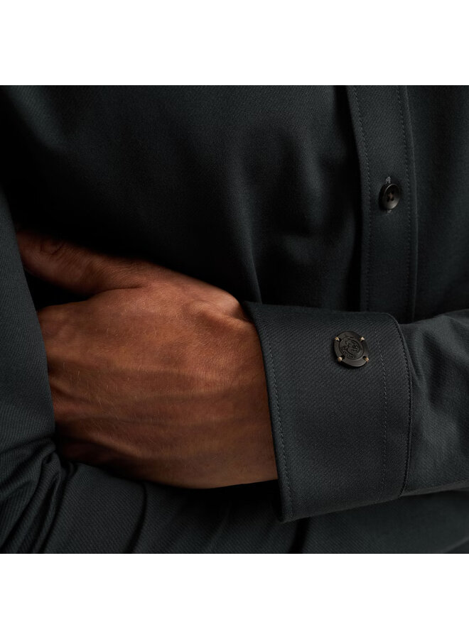 CSI00940 5442 Cast Iron LONG SLEEVE SHIRT Twill Jersey 2 tone Sea Storm