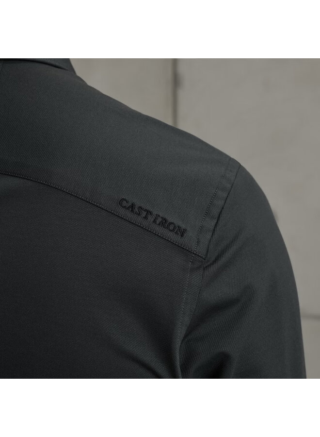 CSI00940 5442 Cast Iron LONG SLEEVE SHIRT Twill Jersey 2 tone Sea Storm