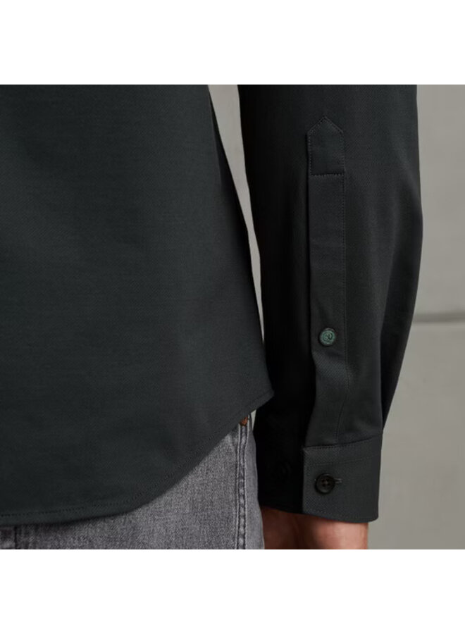 CSI00940 5442 Cast Iron LONG SLEEVE SHIRT Twill Jersey 2 tone Sea Storm