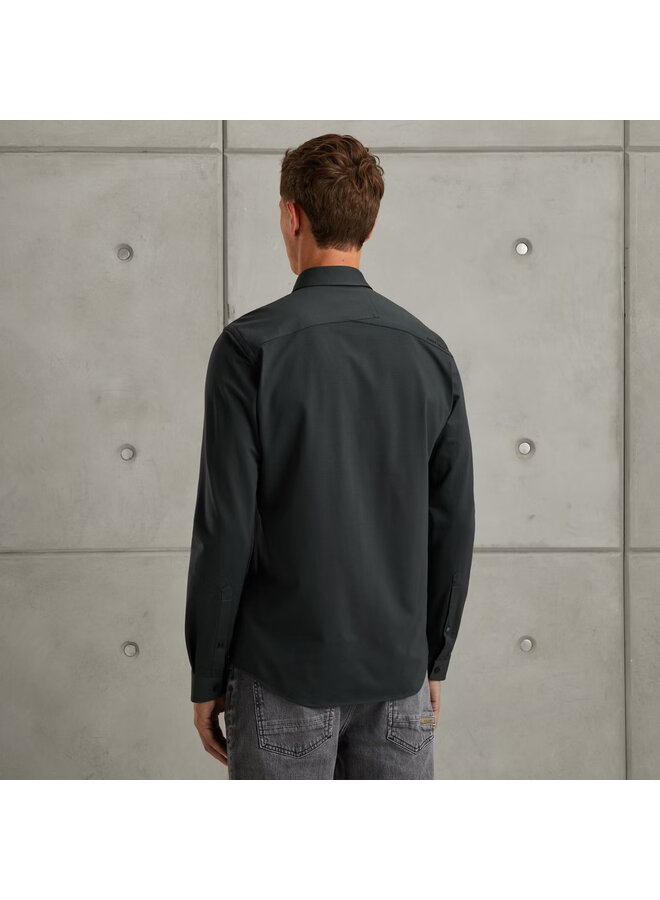 CSI00940 5442 Cast Iron LONG SLEEVE SHIRT Twill Jersey 2 tone Sea Storm