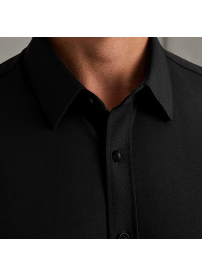 CSI00940 999 Cast Iron LONG SLEEVE SHIRT Twill Jersey 2 tone Black