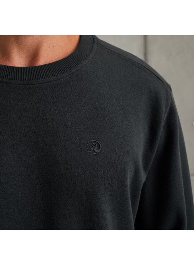 CSW2508431 5442 Cast Iron Long sleeve r-neck regular fit twill Sea Storm