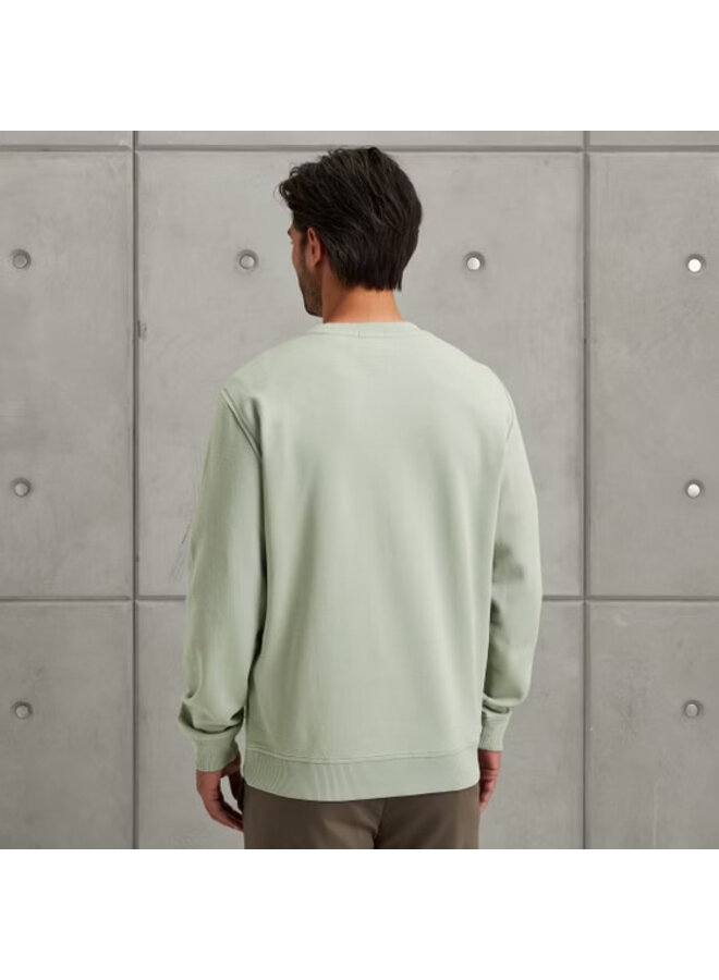 CSW2508431 9040 Cast Iron Long sleeve r-neck regular fit twill Puritan Gray