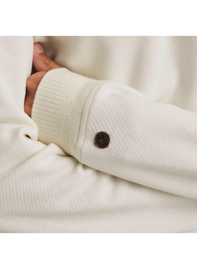 CSW2508431 7002 Cast Iron Long sleeve r-neck regular fit twill Snow White