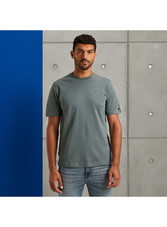 CTSS2508588 9096 Cast Iron Short sleeve r-neck regular fit interlock Stormy Weather