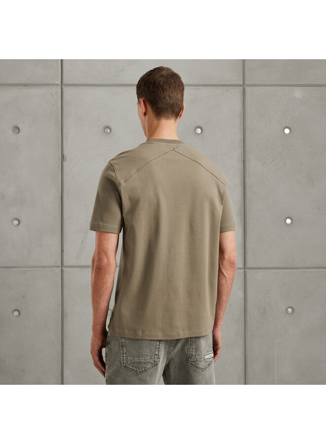 CTSS2508588 8025 Cast Iron Short sleeve r-neck regular fit interlock Brindle