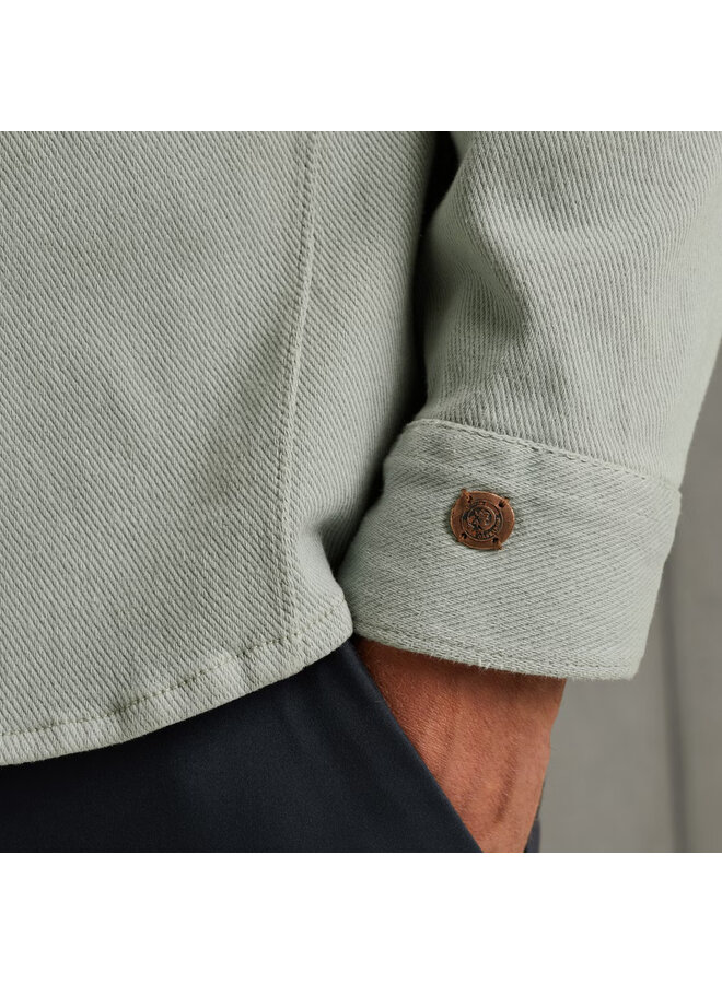 CSI2508207 9040 Cast Iron Long Sleeve Shirt Twill Stretch Puritan Gray