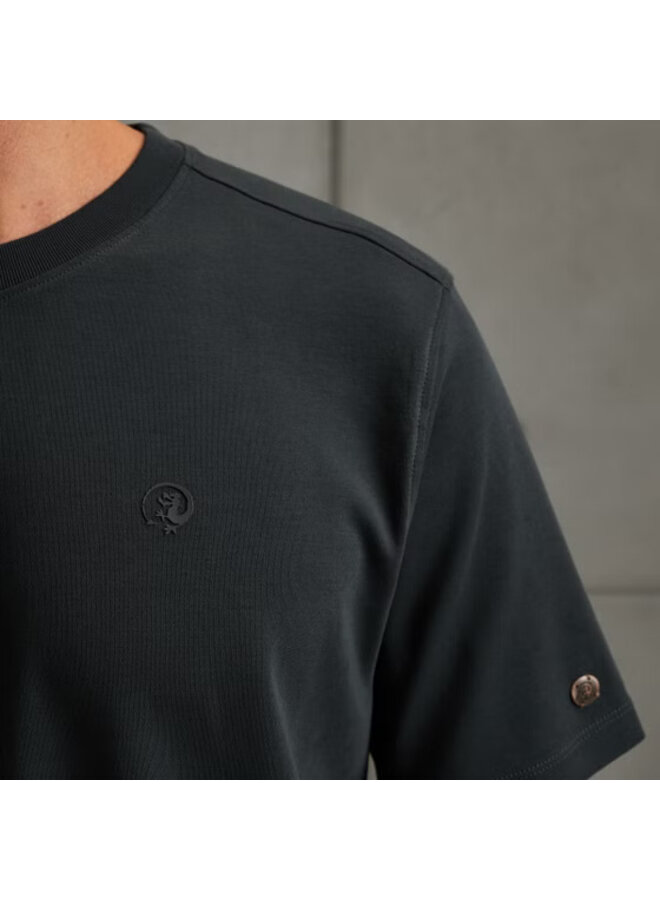 CTSS2508588 5442 Cast Iron Short sleeve r-neck regular fit interlock Sea Storm