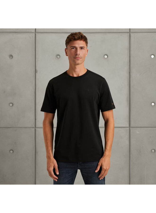 CTSS2508588 999 Cast Iron Short sleeve r-neck regular fit interlock Black
