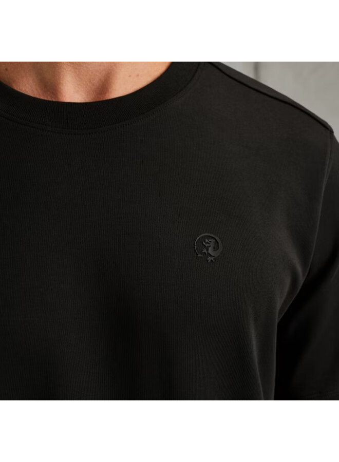 CTSS2508588 999 Cast Iron Short sleeve r-neck regular fit interlock Black