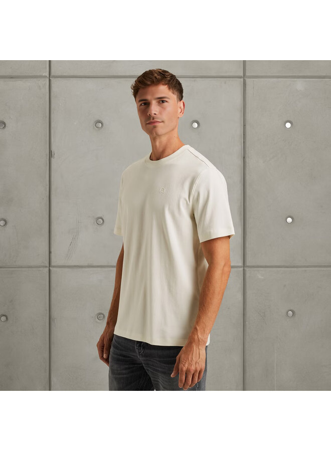 CTSS2508588 7002 Cast Iron Short sleeve r-neck regular fit interlock Snow White