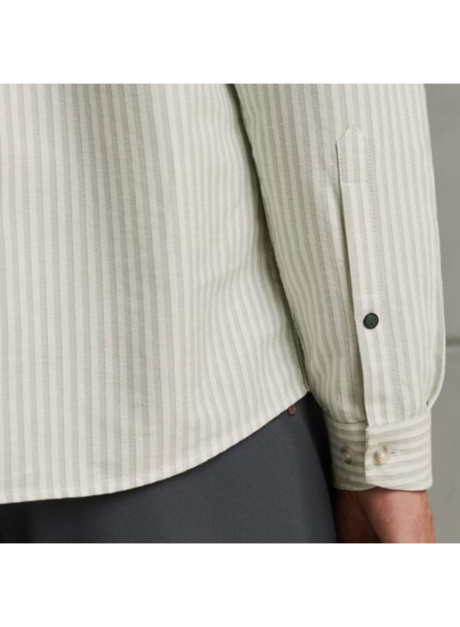 CSI2508202 8025 Cast Iron LONG SLEEVE SHIRT Oxford Stripe Brindle