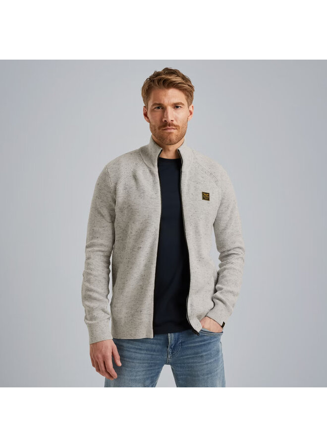 PKC2508357 997 PME Legend Zip jacket cotton mix Snow White Melee