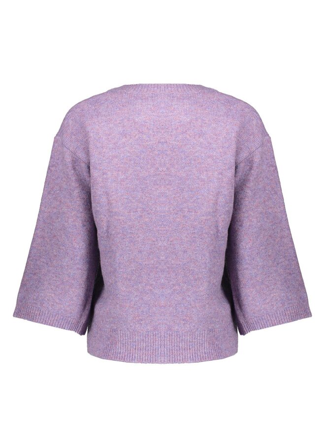 54532-14 300 Geisha Cardigan v-neck 3/4 sleeves  lilac