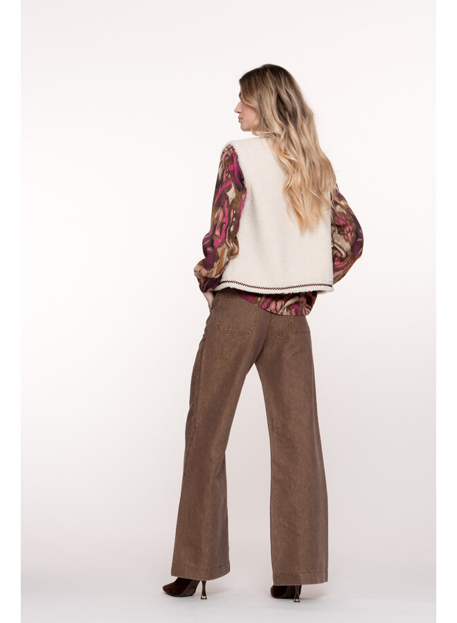 51515-10 735 Geisha Jeans flair  camel/gold