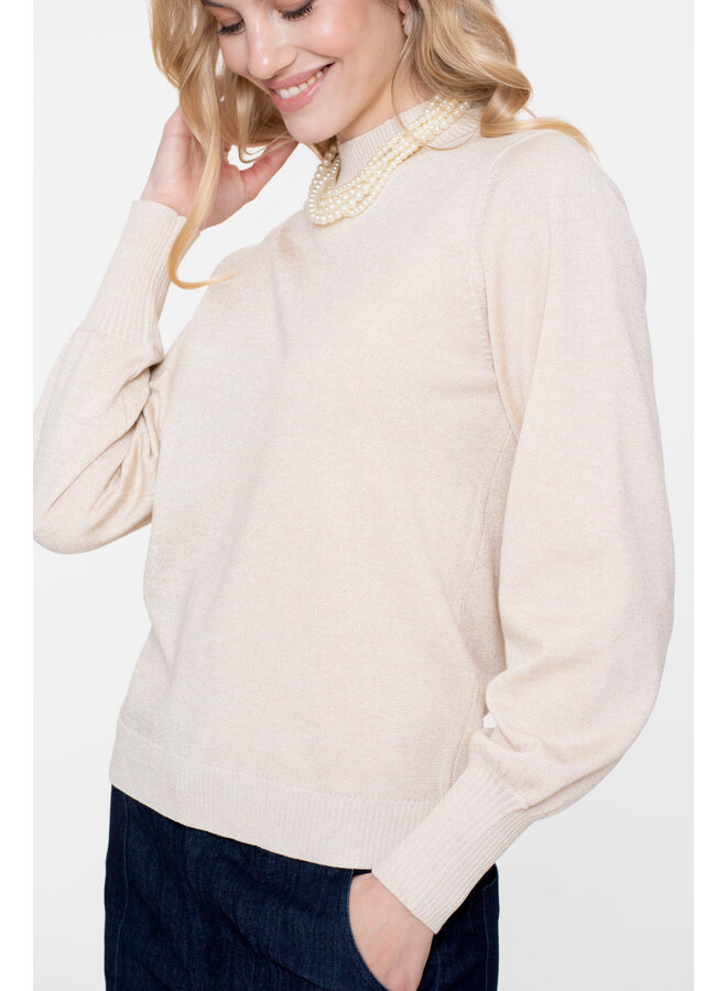 54531-14 010 Geisha Pullover basic turtle lurex off-white/gold