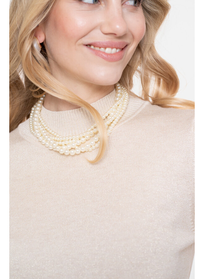 54531-14 010 Geisha Pullover basic turtle lurex off-white/gold