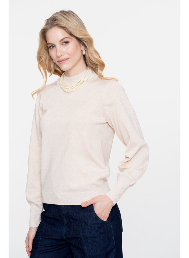 54531-14 010 Geisha Pullover basic turtle lurex off-white/gold