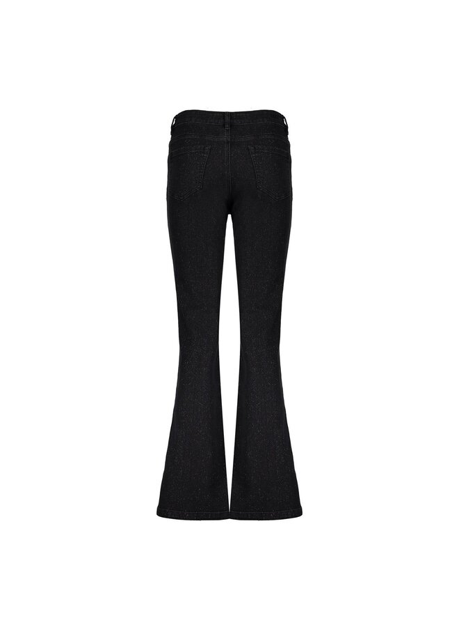 51541-10 850 Geisha Jeans flair black denim lurex