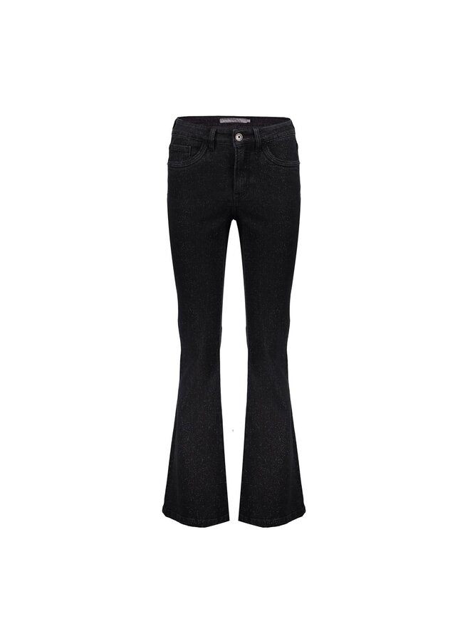51541-10 850 Geisha Jeans flair black denim lurex