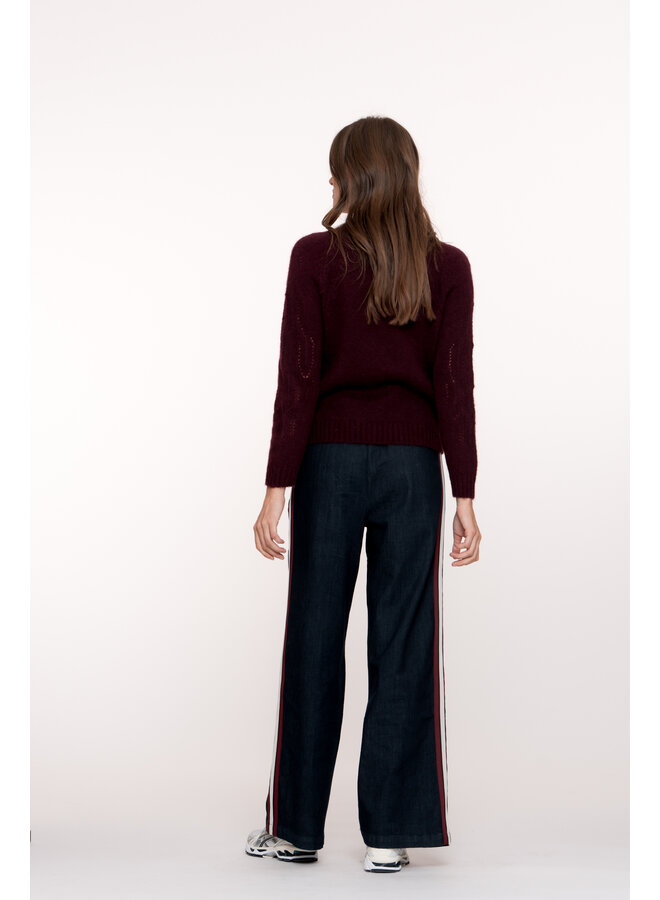 51503-10 880 Geisha Jeans tape dark blue denim