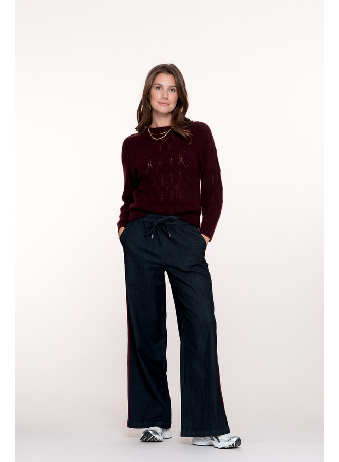 51503-10 880 Geisha Jeans tape dark blue denim