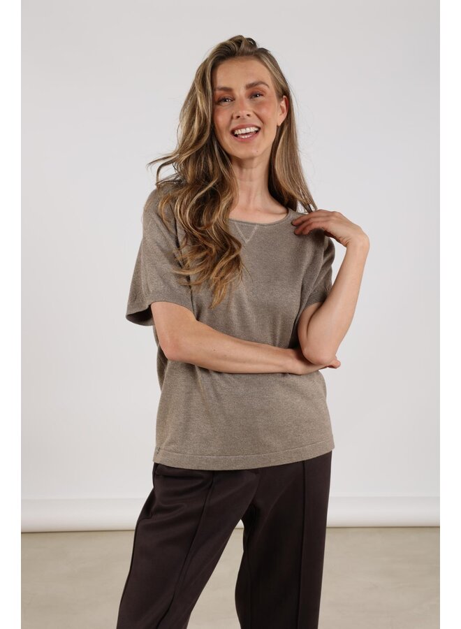 NKS01085 49 Nukus Anita Top Lurex Light Fango